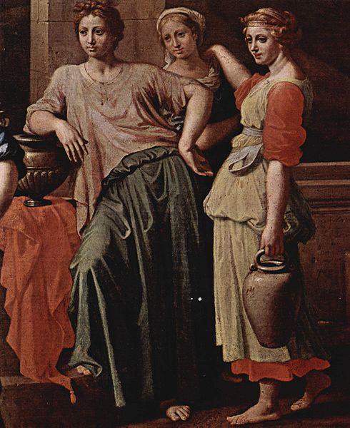 Nicolas Poussin Eliezer et Rebecca oil painting image